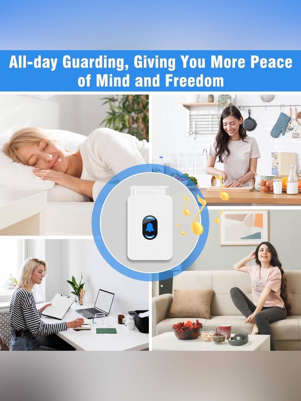 Caregiver Pager Wireless Call Button for Seniors, Disabled, & Elderly Fall Alert - Picture 6 of 16